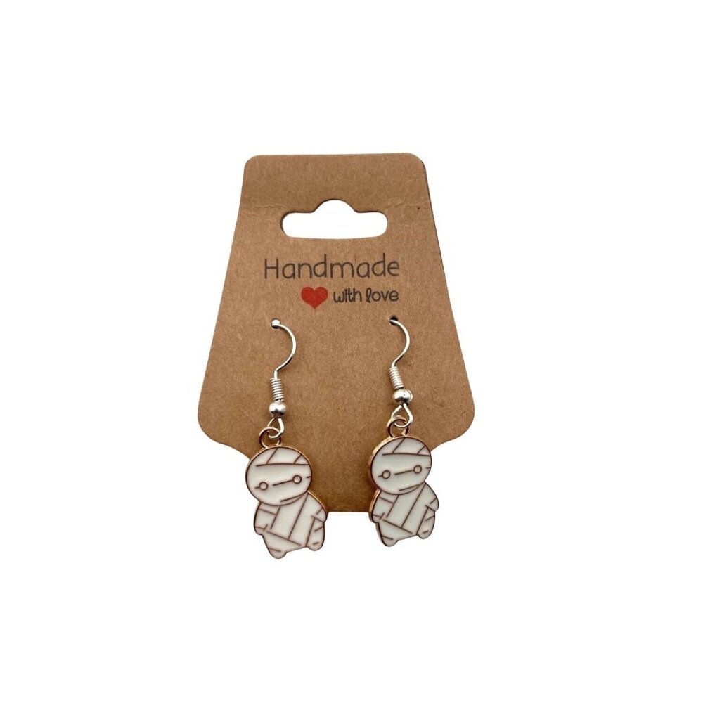 Halloween Mummy fishhook earrings NEW